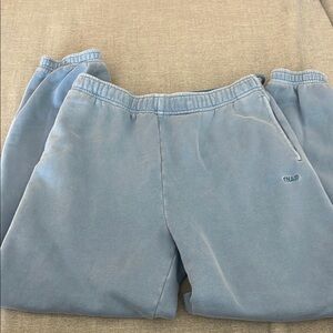 Aritzia TNA Sweatfleece Blue Joggers
